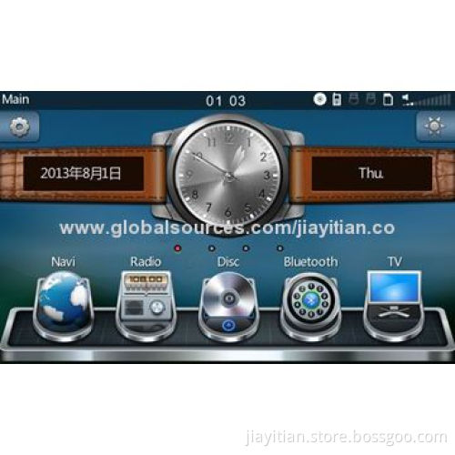 8-inch Car Multimedia Player/Navigation System for Honda Fit 2014, Supports BT/GPS/iPod/USB/SD